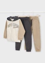 Zip hoodie with 2 sweatpants