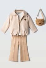 3 pieces pants set with bag