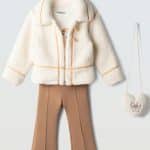 3 pieces pants set with bag