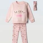 Leggings set with hair ribbon
