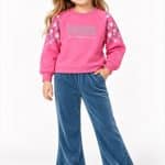 Velvet pants set