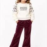 Velvet pants set