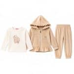 3 pieces velvet tracksuit