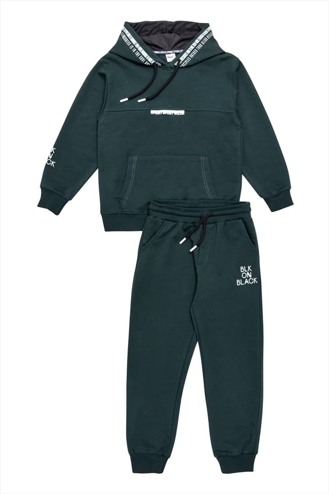 262-3012-GRN.jpg Non-fleece tracksuit - Image 1