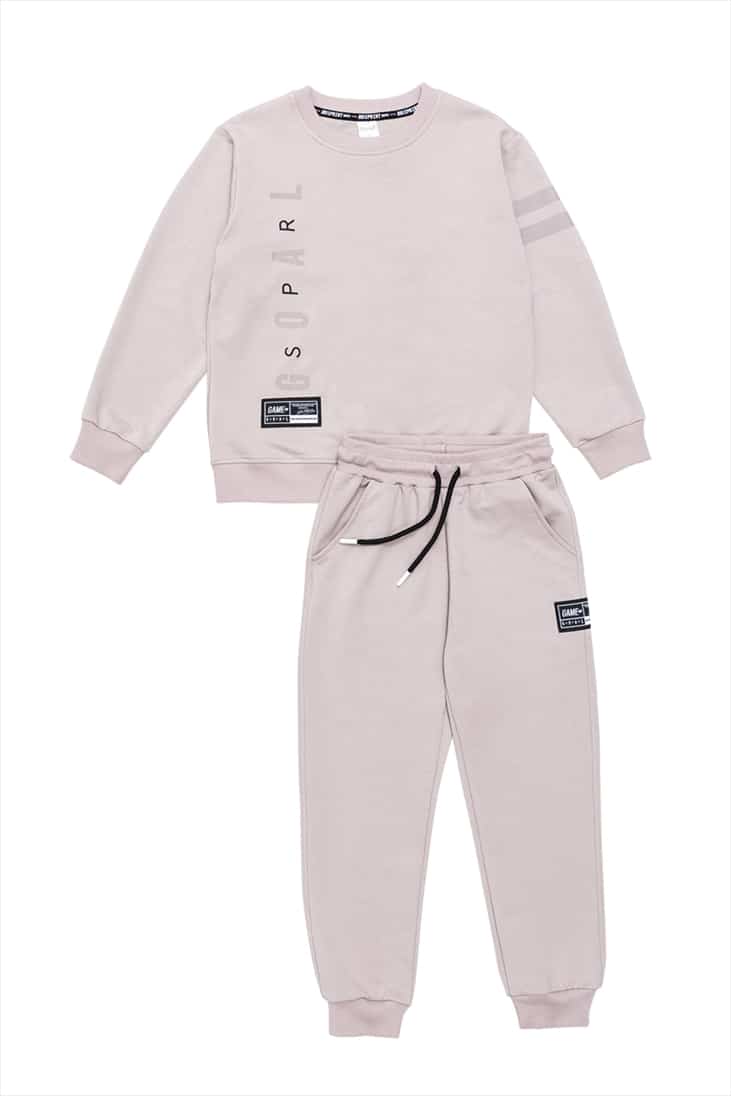 262-3019-ECRU.jpg Non-fleece tracksuit - Image 1