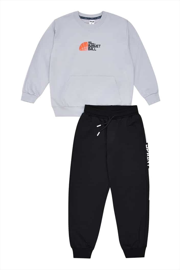 262-3022-GRY.jpg Non-fleece tracksuit - Image 1