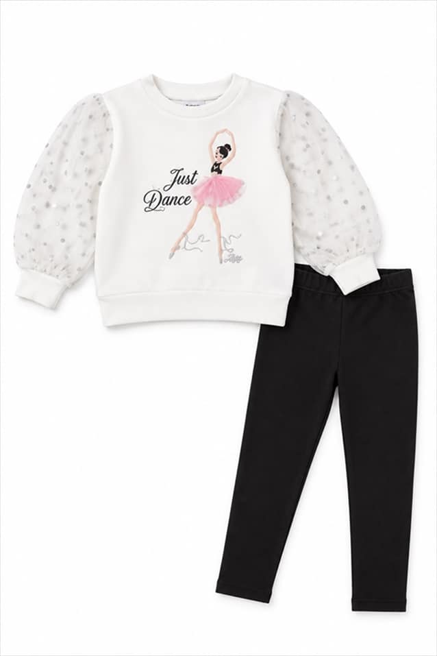 2661149-WHT.jpg Non-fleece leggings set - Image 1