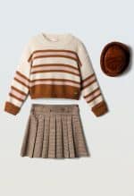 Sweater with skirt set
